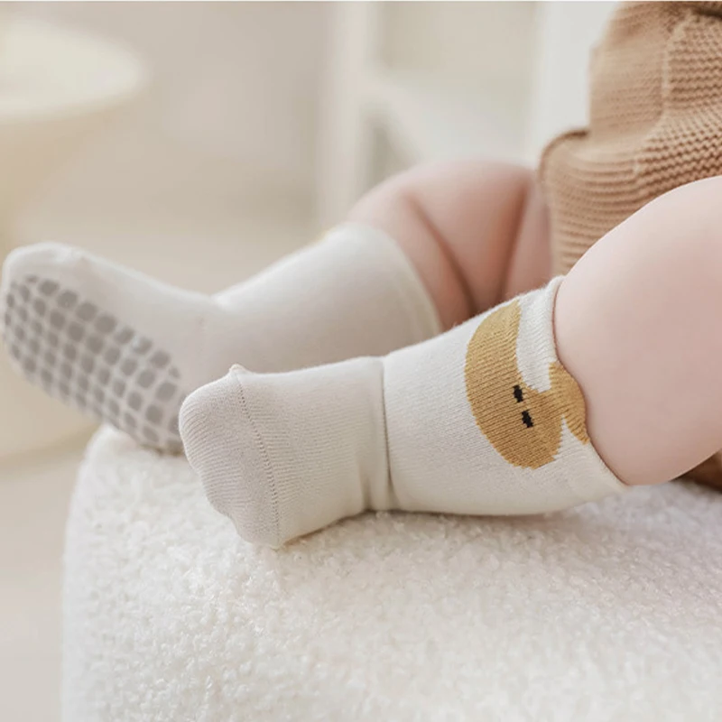 Autumn Winter Baby Floor Socks Cute Cartoon Newborn Socks Soft Cotton Children Socks Non-Slip Indoor Toddler Socks