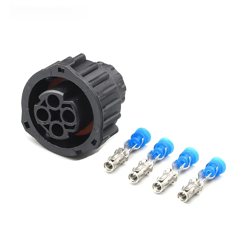 5/10/20/50 Sets 4 Pin Tyco Round For HOWO A7 Odometer Speed Sensor Wiring Plug Sealed Auto Black Female Connector 1-967325-1