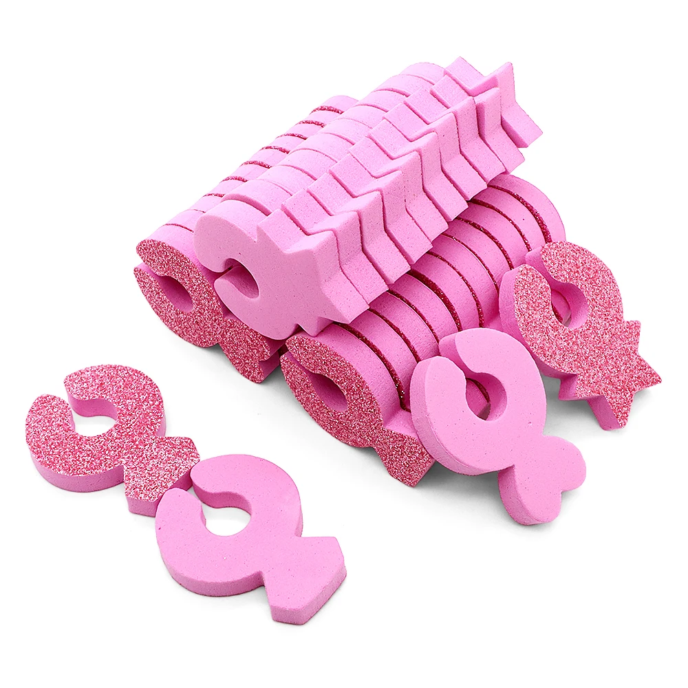 60 Stuks Individuele Teenseparators Pedicures Roze Zacht Schuim Teen Spacers Comfortabele Nagelbenodigdheden Voor Professionele Vingerverdelers