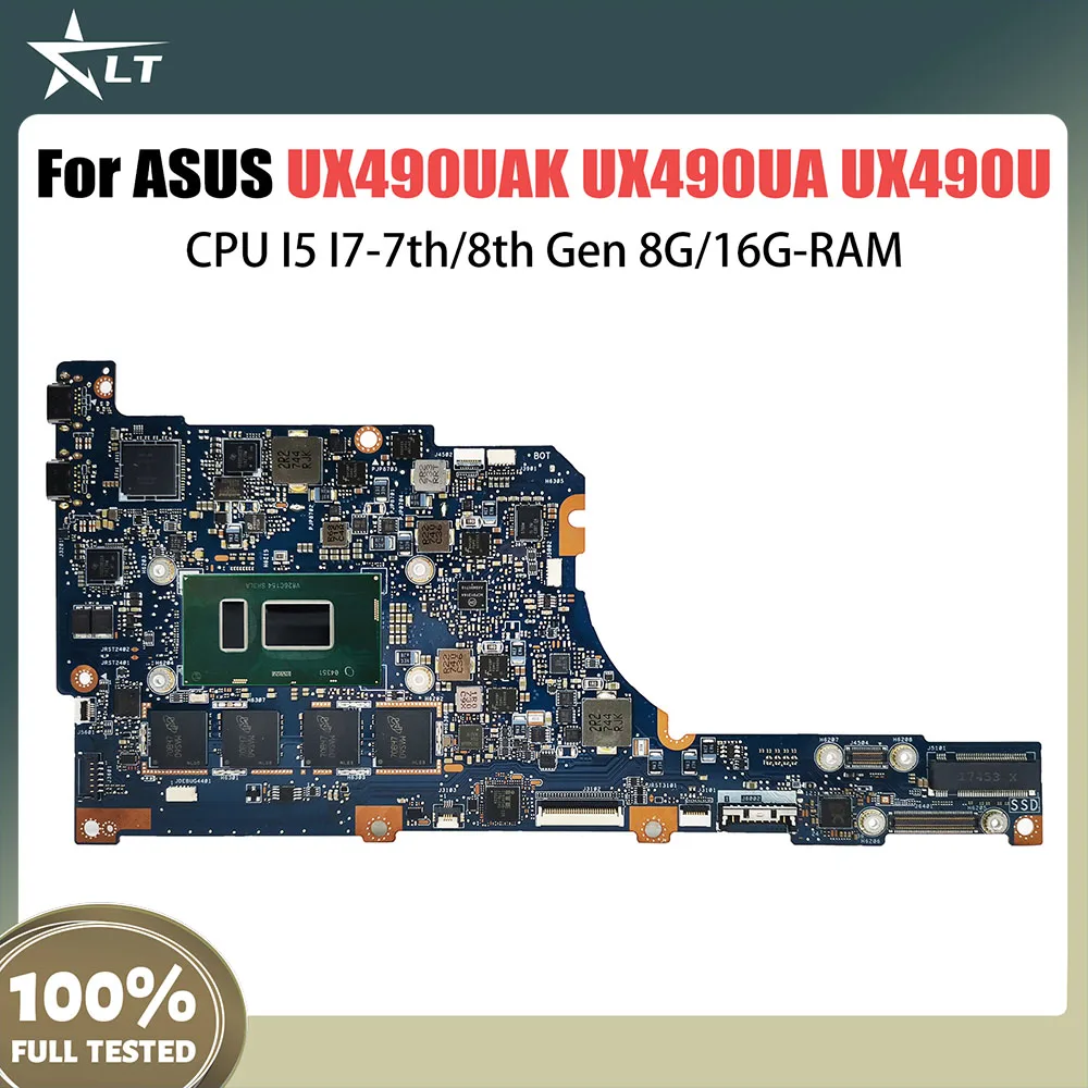 

UX490U Ноутбук Материнская плата ASUS Zenbook UX490UAK UX490 UX490UA ux490разработке UX3490UA материнская плата для ноутбука I5 16 Гб ОЗУ