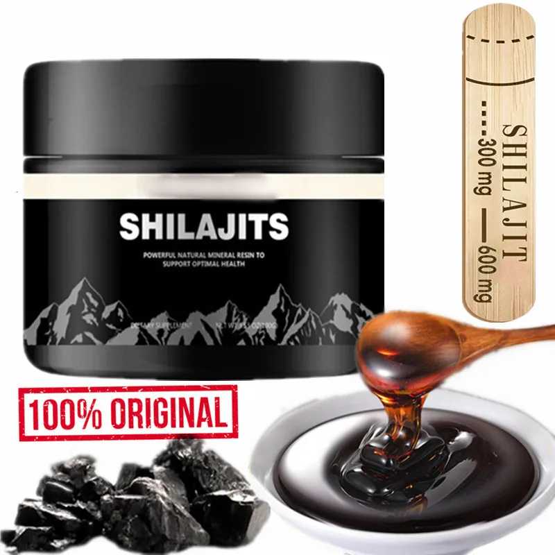 

1000mg Pure Shilajit Resin Mineral Supplements Himalaya Original with 85+ Trace Minerals Fulvic Acid for Beauty Health Wholesale