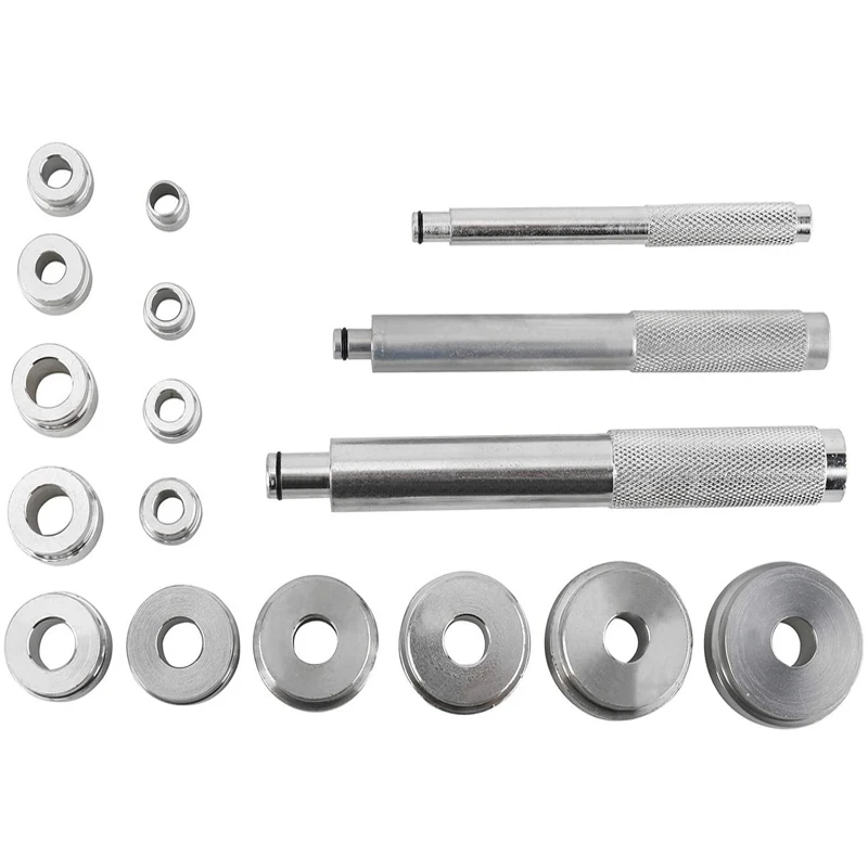 17Pc Aluminium Wheel Bearing Race & Seal Bush Driver Set Garage Tool Kit w/Case