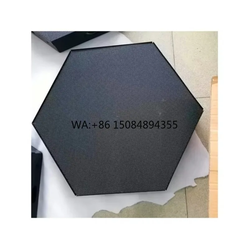 

New Honeycomb LED Display Advertising Restaurant Full Color Hexagonal Indoor Splicing Screen