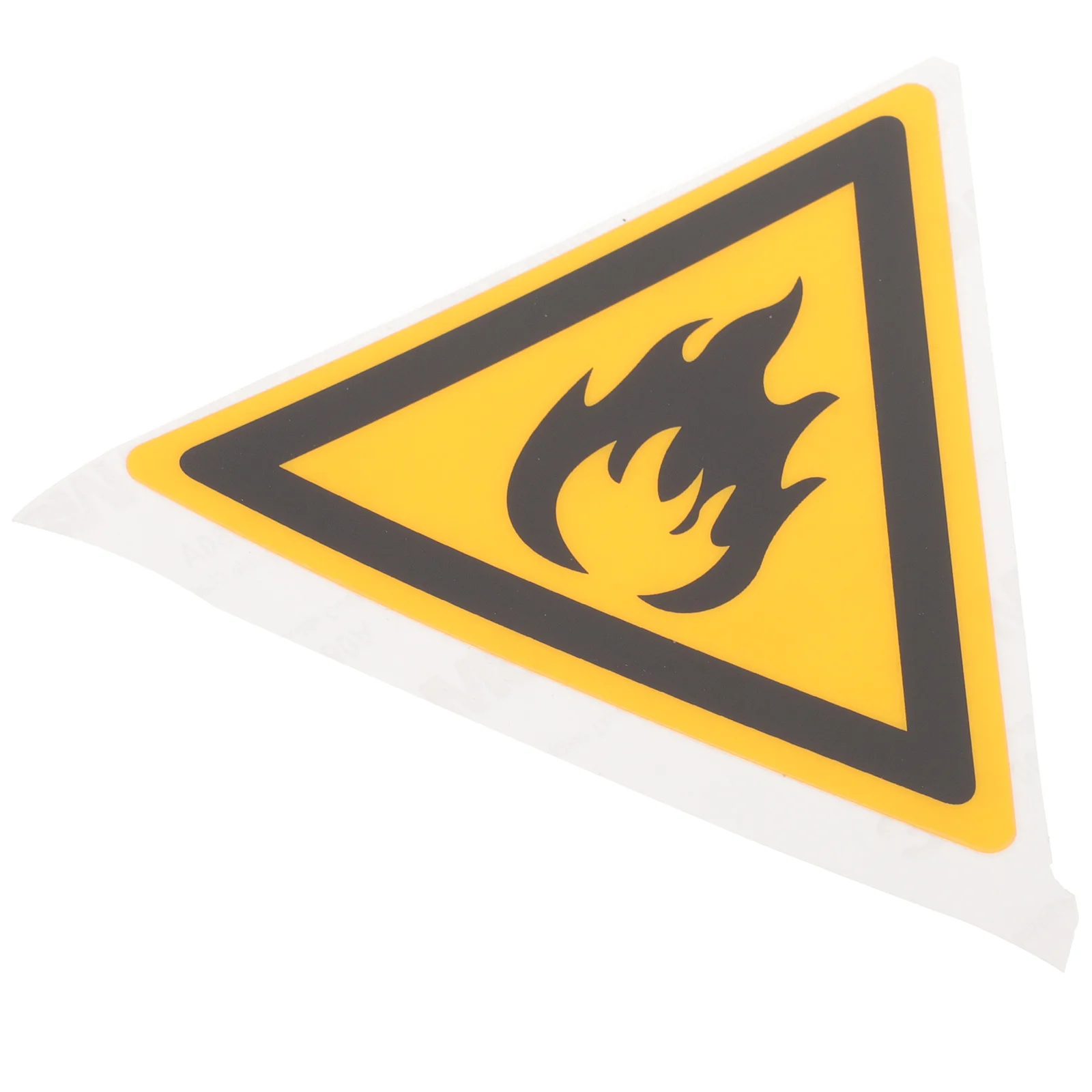 Fireproof Sign Warning Label Safety Decal Durable Pet Adhesive Sticker Flame Retardant Traffic Safety Mark Factory