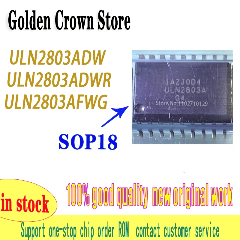 10 unids/lote ULN2803A ULN2803AG4 ULN2803ADW ULN2803ADWR SOP-18 ULN2803AFWG SOP18 ULN2803AG SOPULN2803 SMD ULN2803A 2803AFWG