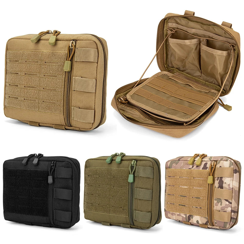 EDC Organizer Tool Pouch Multi-Purpose Molle Waist Pouch Multi-Pockets Camping Survival Pouch for Duty Belt Vests