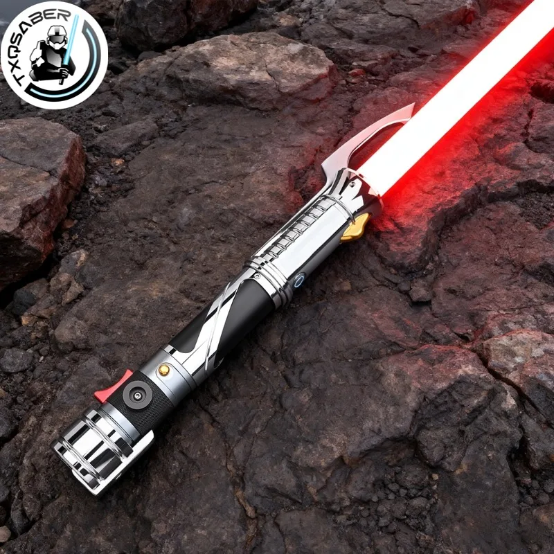 TXQSABER Count Dooku Lightsaber Neo Pixel Soundboard Metal Hilt Swing Gesture Ignition Colors تغيير سيف ليزر مبارزة ثقيلة