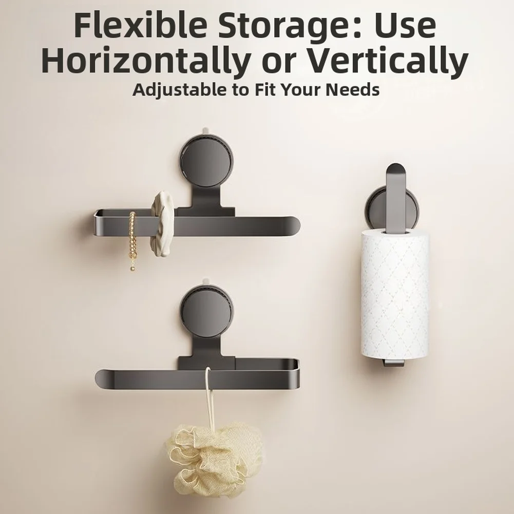 

Kitchen Paper Towel Holder Suction Cup Wall-Mount Tissue Hanger Toilet Roll Paper Dispenser Bathroom Kitchen Accessories