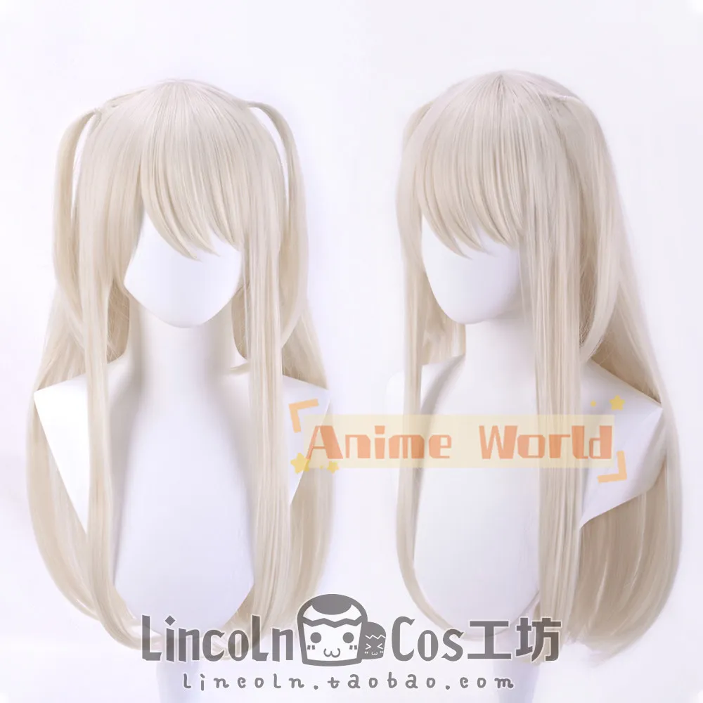 

Anime Fate Illyasviel Cos Cosplay Wig Halloween Carnival Party Props Synthetic Hair Heat Resistant Fiber + Wig Cap