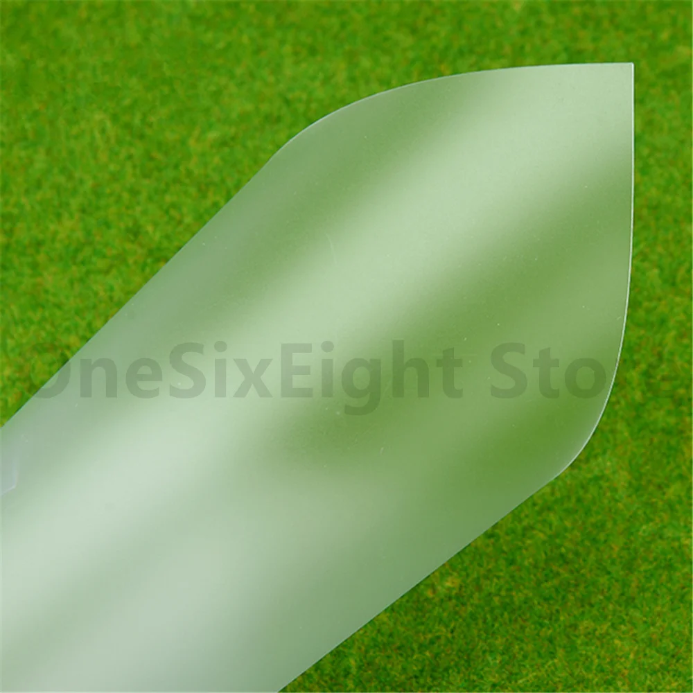 300x200mm Flexible PVC Plastic Sheet Thin 0.3 0.5mm with Film 5 Color Transparent Building Model DIY Handmade Matte Material