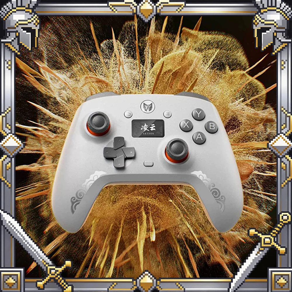 

AETHER C6 Gamepads Wireless Three Mods Dual-mode Hall Trigger Game Handles Wear-resistant POM Rod Body Wear-resistant PC Gifts
