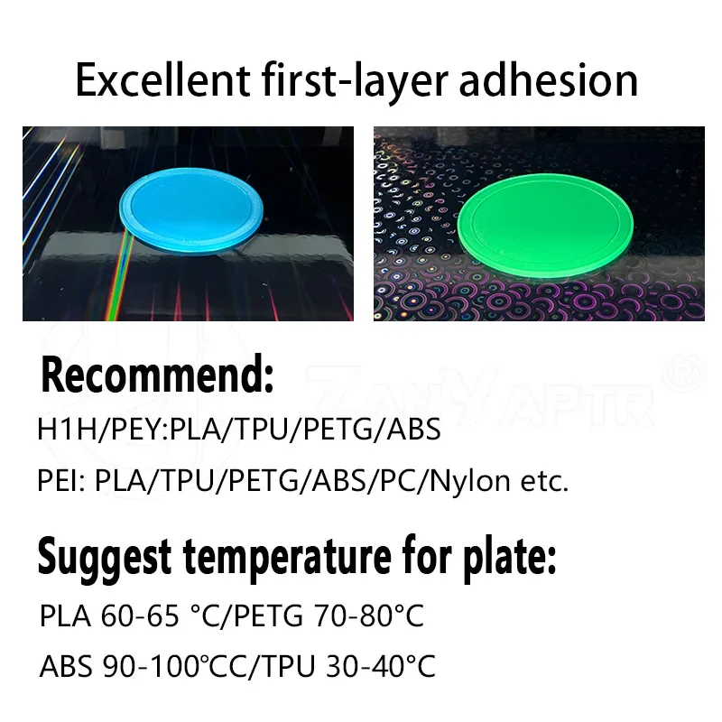 For Bambu Lab X1C P1P P1S A1 X1Build Plate 257x257 Steel Sheet Pei Peo H1H Pey Sheet smooth and textured 3D Printer Build Plate