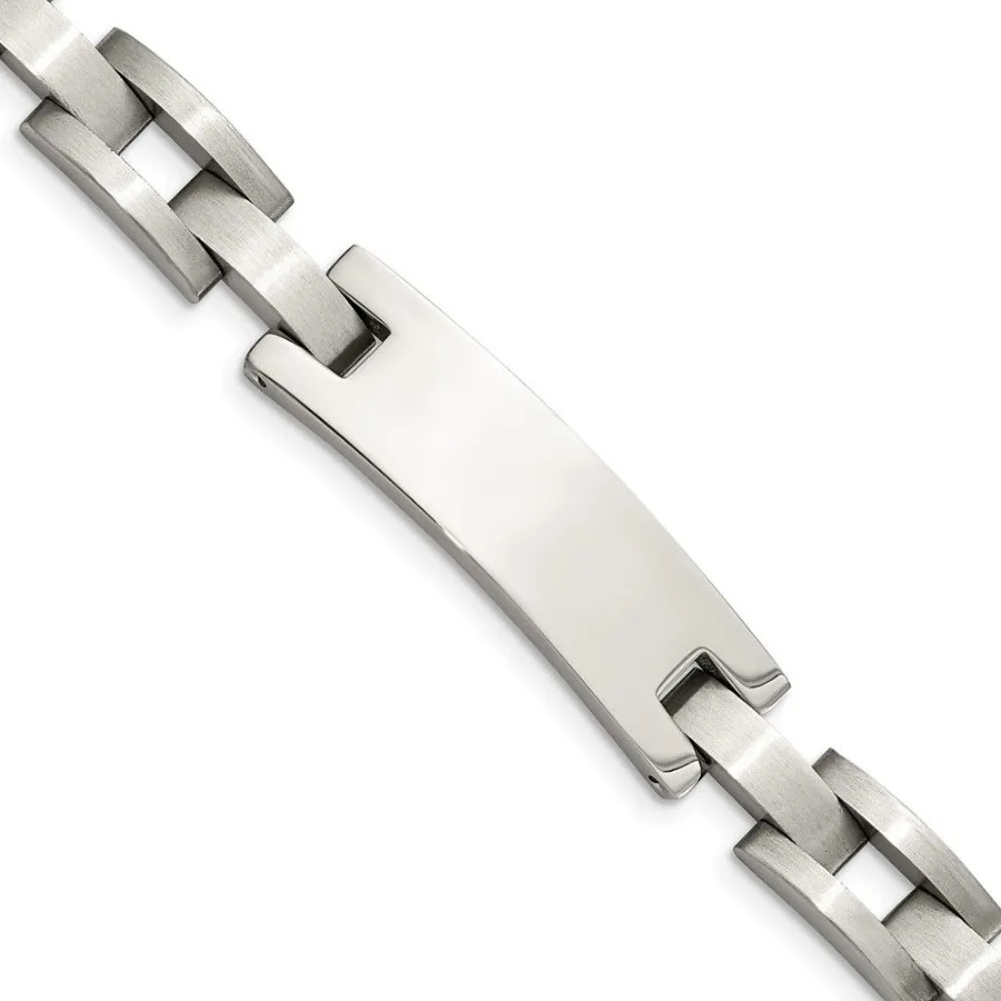 

Chisel Stainless Steel Brushed and Polished 9.25 inch ID Bracelet