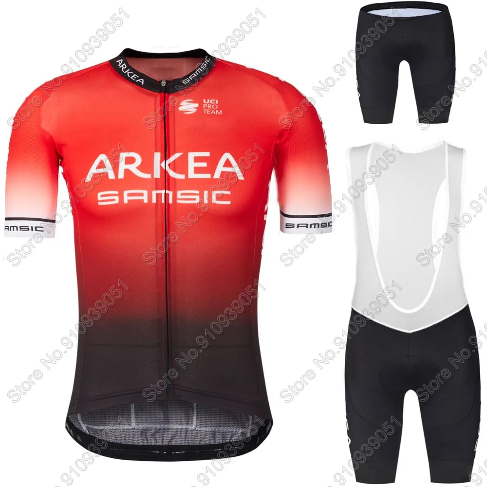 2021 ARKEA Samsic Cycling Jersey Set Summer Men Cycling Clothing Race Road Bike Suit Bib Shorts MTB Wear Ropa Ciclismo Maillot