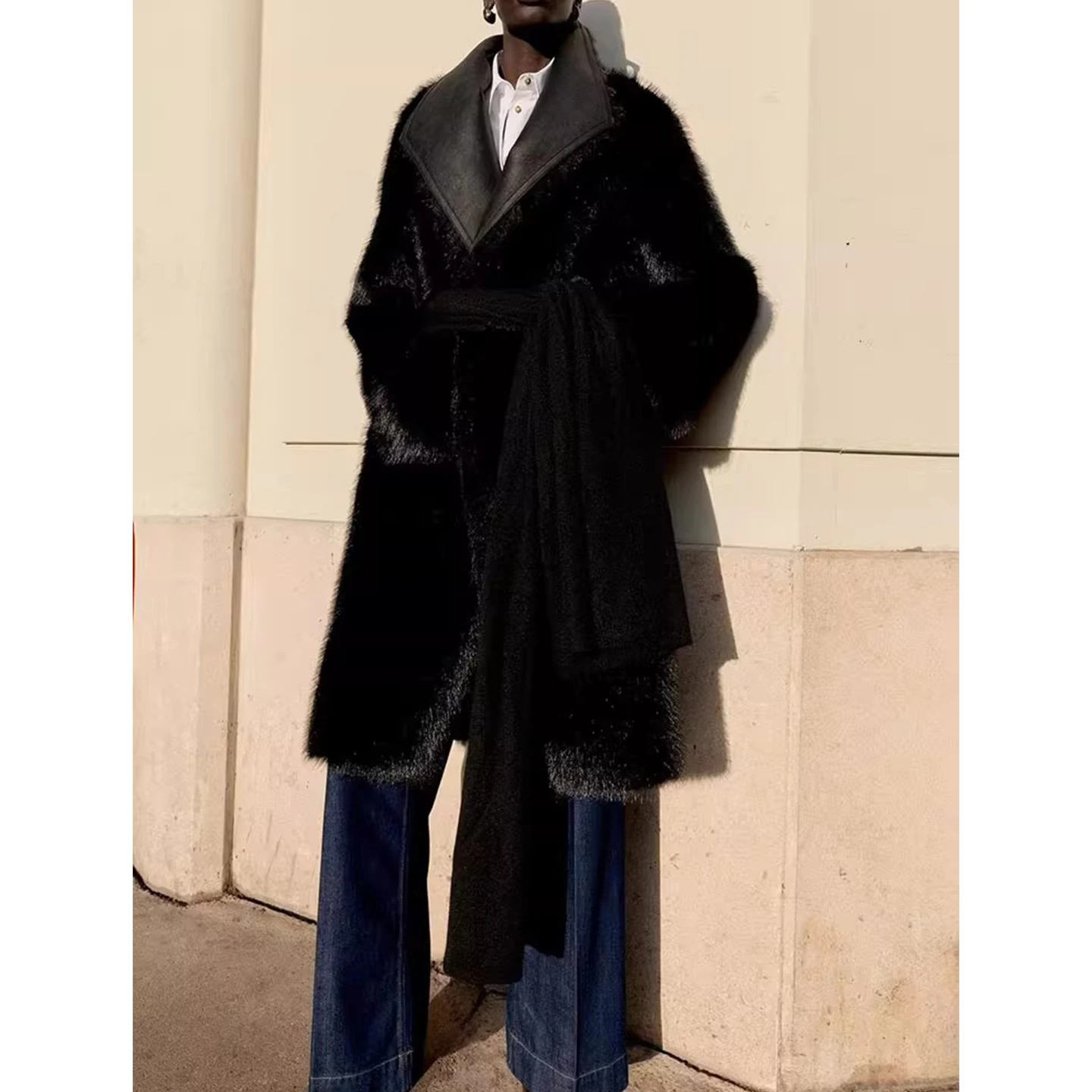 خريف شتاء جديد وصول المرأة Sle طويل Sve مزدوجة الياقة مزدوجة الوجهين يمكن ارتداؤها معطف ملابس خارجية Ele Faionable #2