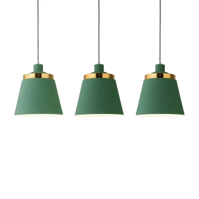 

Nordic minimalist macaron color dining table creative chandelier, bedroom hotel room kitchen bar restaurant chandelier