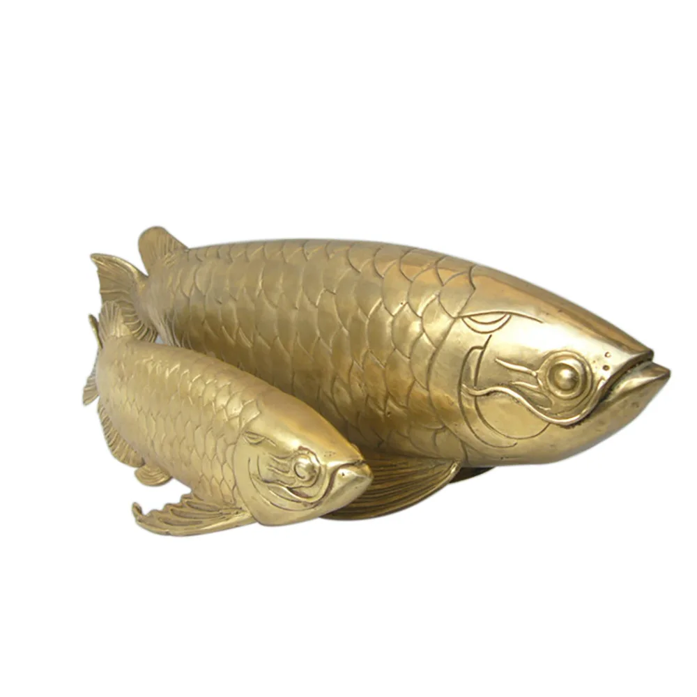 Pure copper fish business craft ornaments have more metal handicrafts than copper ornaments wholesale every year