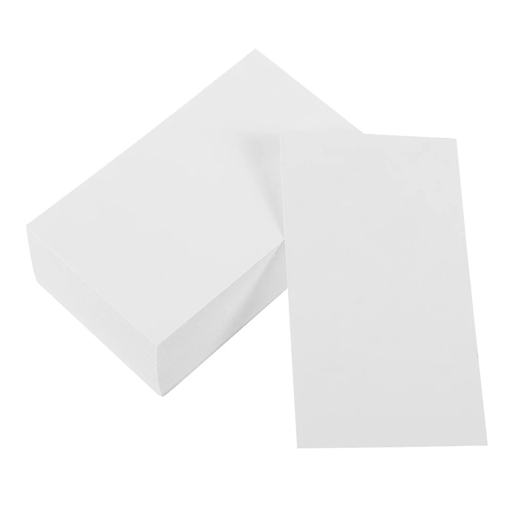 100 pcs Blank Cards Mini Note Cards Smooth Paper Compact Size For Writing Study Flashcards Memo Pads Notepads Stationery