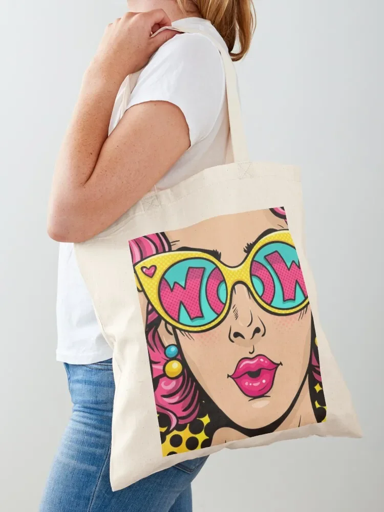 Pop Woman Print Art,Pop Canvas,Roy Lichtenstein Canvas Wall Art,Painted by Roy Lichtenstein Wall Art,Roy Lichtenstein P Tote Bag