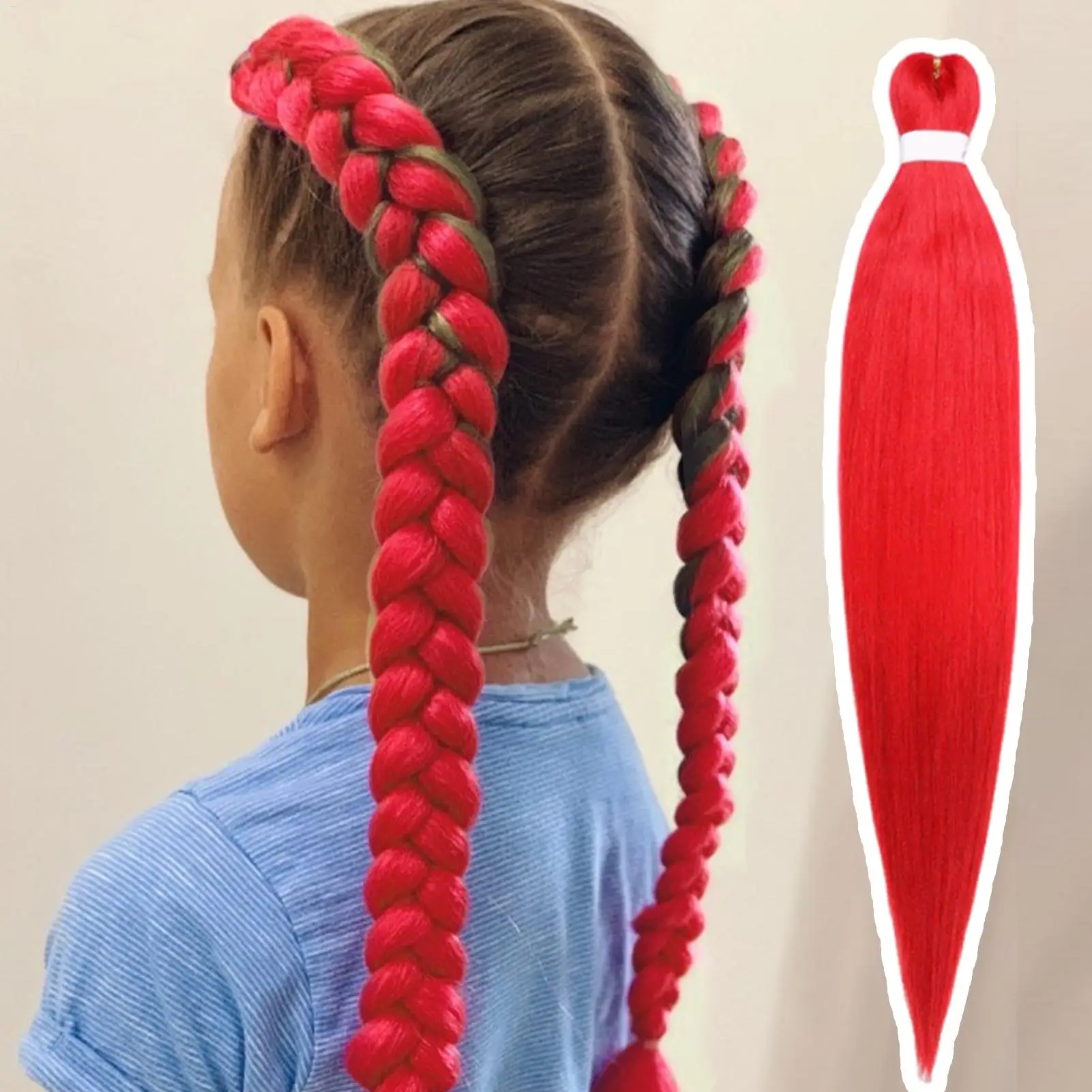 Tressage Extensions de cheveux tresses 30 pouces tressage cheveux pré-étiré cheveux humains Extension de couleur synthétique pour femmes enfants filles