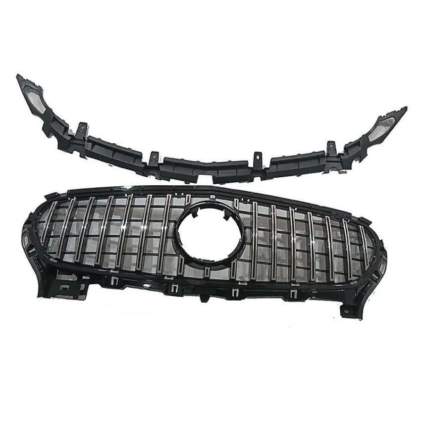 Für Mercedes-Benz W190 C190 AMG GT Coupé GTS Roadster GT40 GT53 GTC 63 2-Türer 2015-2017 Auto Frontstoßstange Kühlergrill Karosserie-Kit Grill