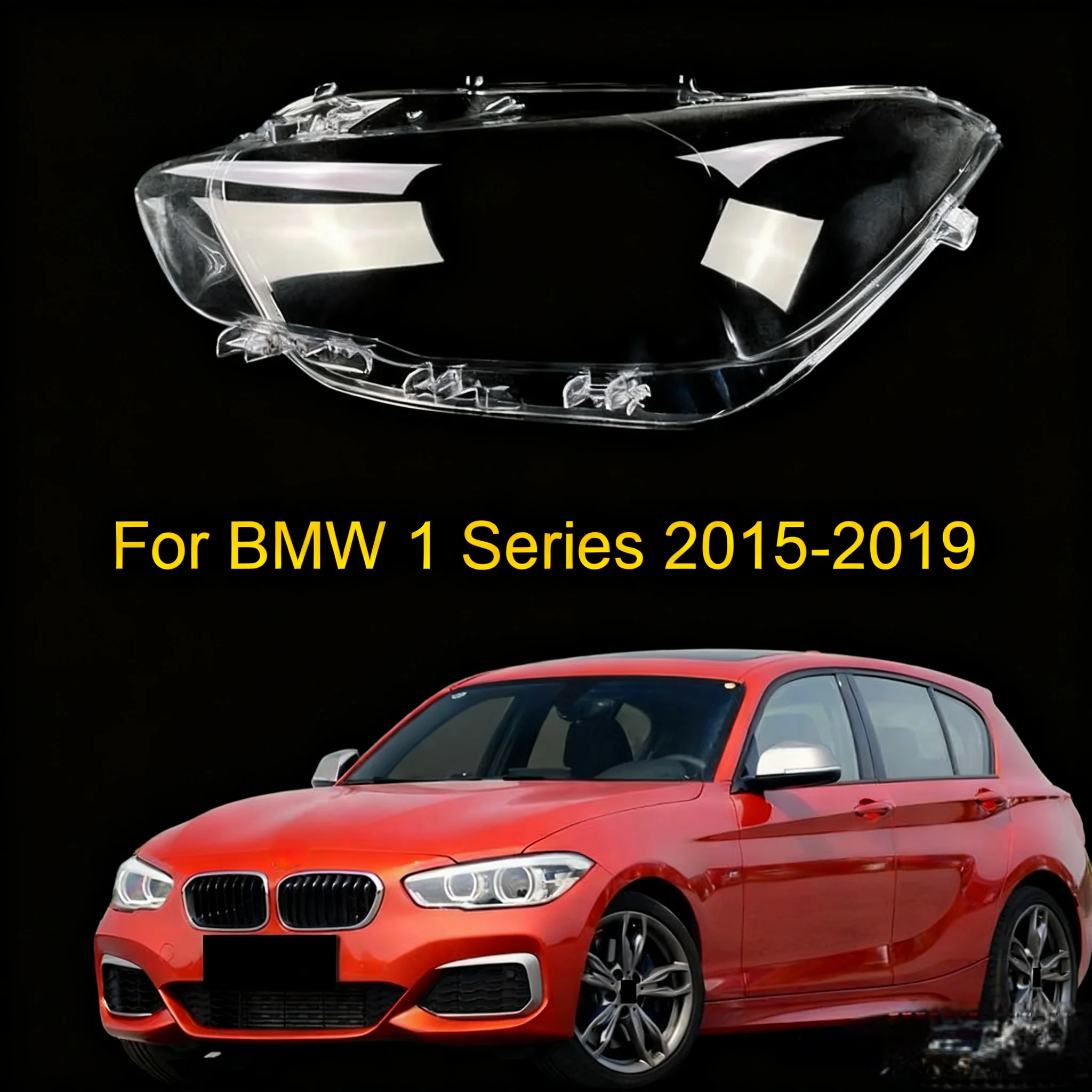 

a Pair Headlight Cover Headlamp Lens Transparent Lampshade Shell Glass for BMW 1 Series F20 116i 118i 120i 2015 - 2019 Hatchback