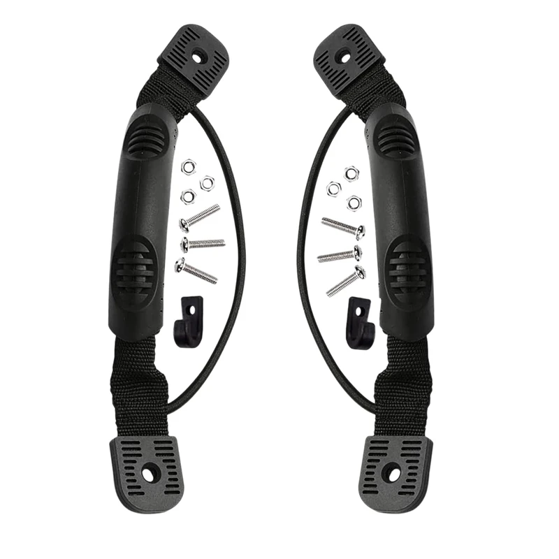 2 adet Kayaks kano tekne yan dağı taşıma kolu kayık kolu taşıma kolları montaj kürek ile vidalar ve Bungee kordon