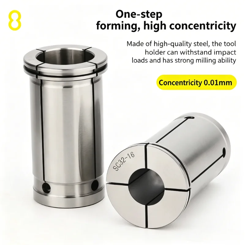 Precision Powerful Collet Chuck C16 C22 C20 C25 C32 C42 CNC Lathe Powerful Mill Collet Chuck 3-35MM SC Collet for Tool Holder