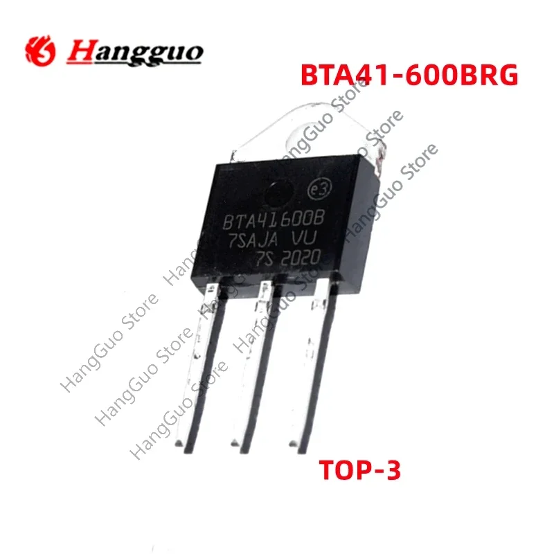 

10Pcs/Lot Original BTA41-600B BTA41-600BRG BTA41600B TOP-3 Three Terminal Triac 600V 40A