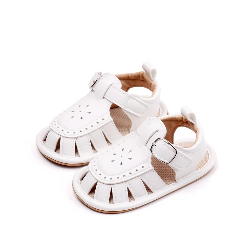 Sandalias huecas antideslizantes para bebé, niño y niña, zapatos de fondo suave, novedad de verano, 2024