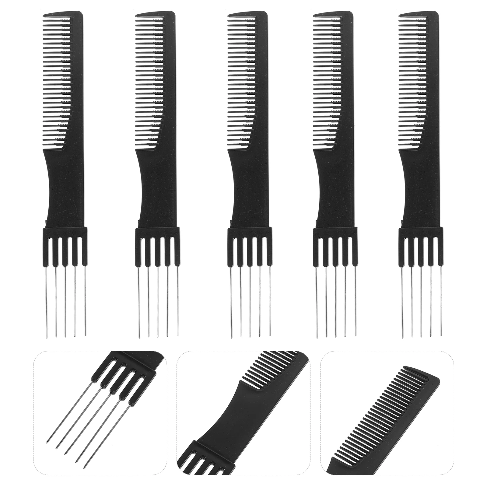 

Steel Needle Fork Corrugated Hair Style Comb in Premium Hairdressing Professional Styling Tool Hair Corrugated Hair Style Comb