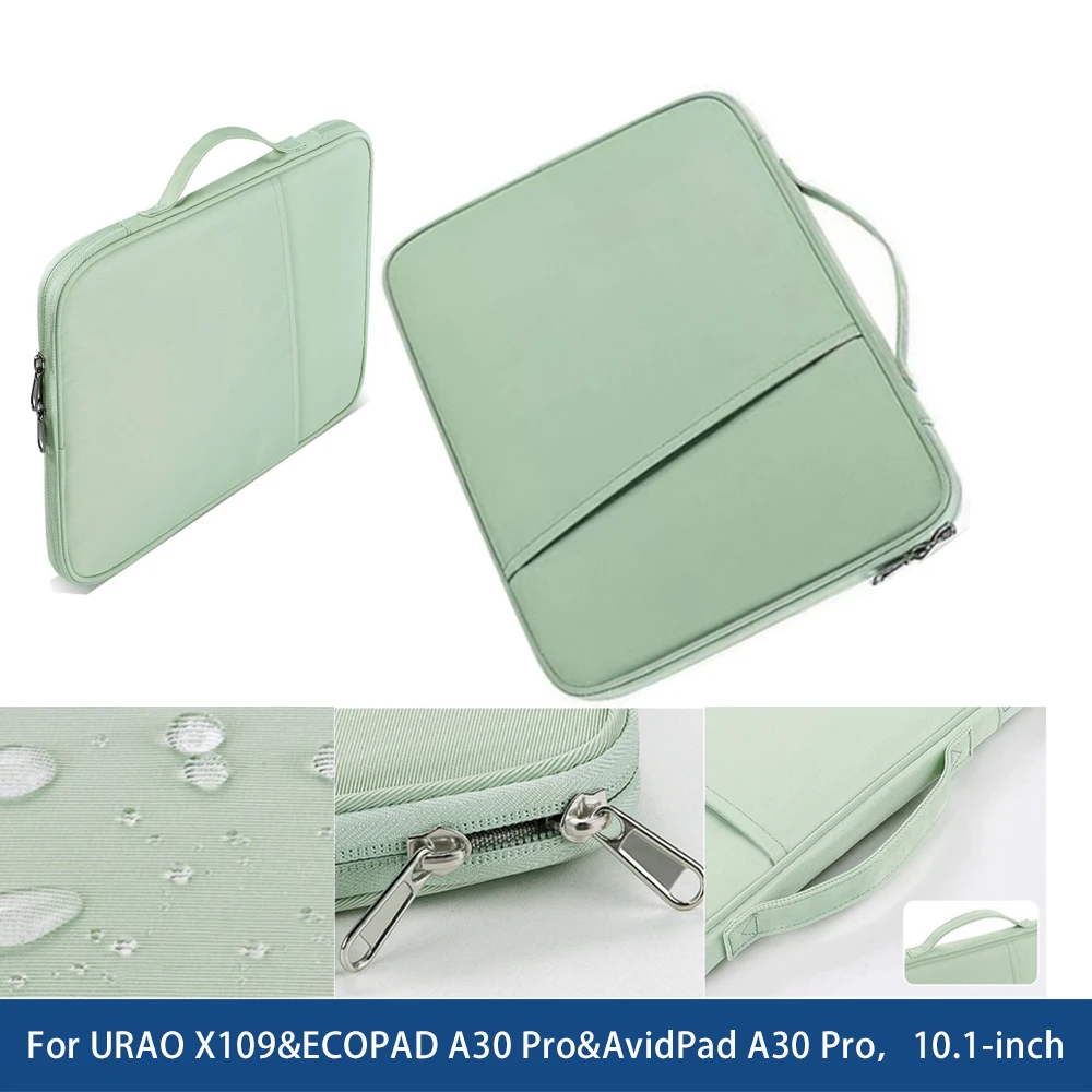 Capa para AvidPad A30 Pro, URAO X109 C108, ECOPAD A30 Pro, capa portátil para tablet de 10.1 polegadas, capa à prova de choque, bolsa com zíper