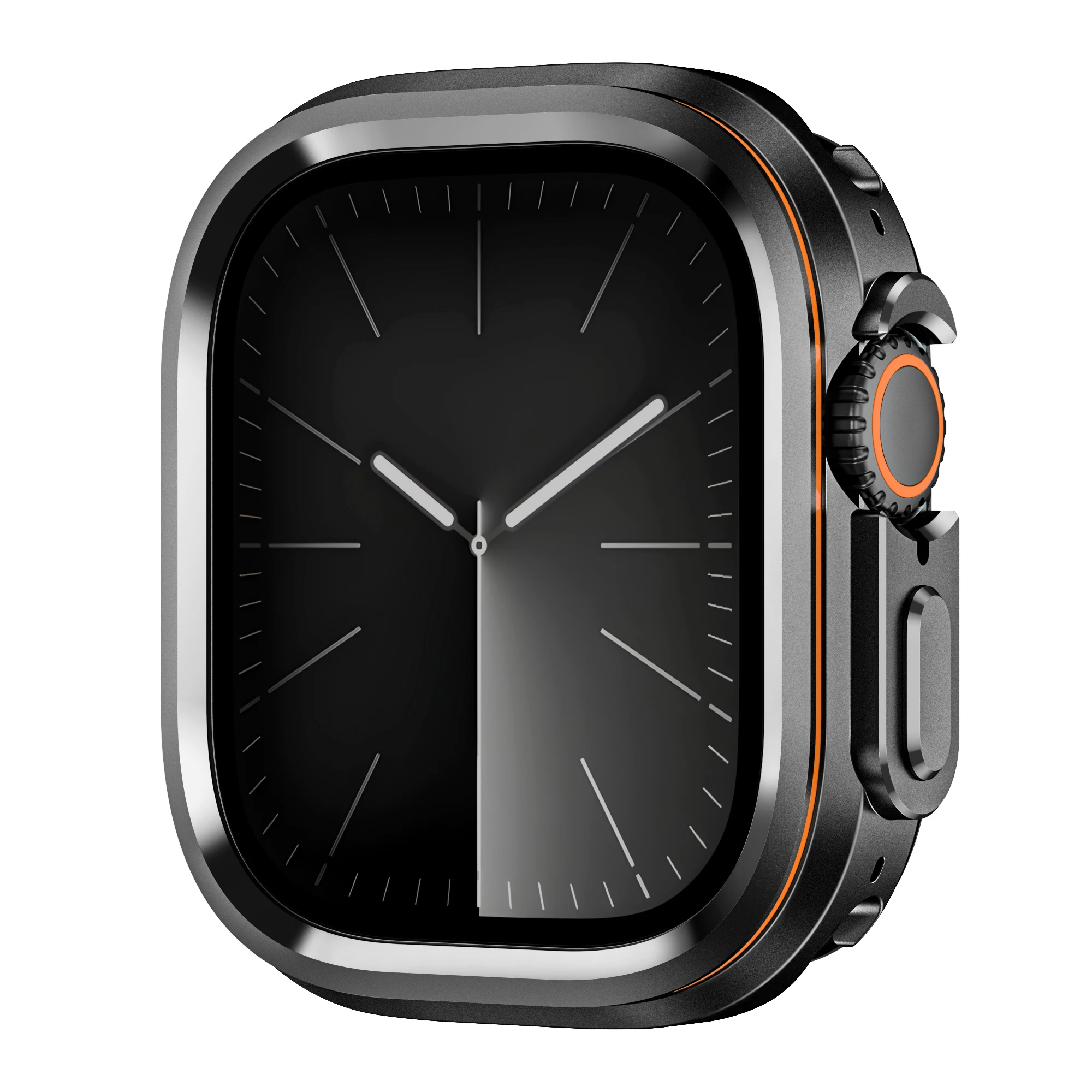 Halo Style Case for Apple Watch Ultra 3 2 1 49mm Alloy Cover Hard Bumper for IWatch Ultra Full Protector Full Coverage Anti Fall