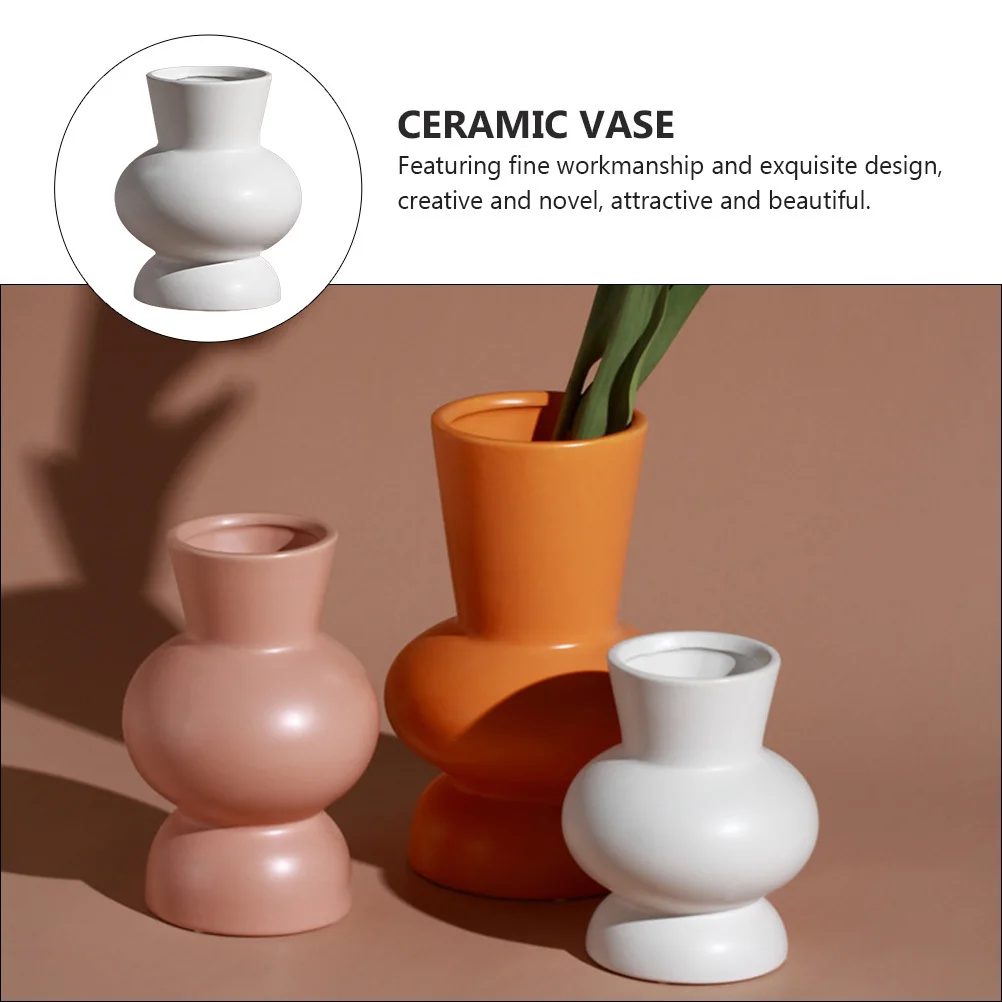 

Ceramic Planter Exquisite Flower Vase Desktop Decoration Floral Plant Pot Living Room Flower Holder Ceramic Vase