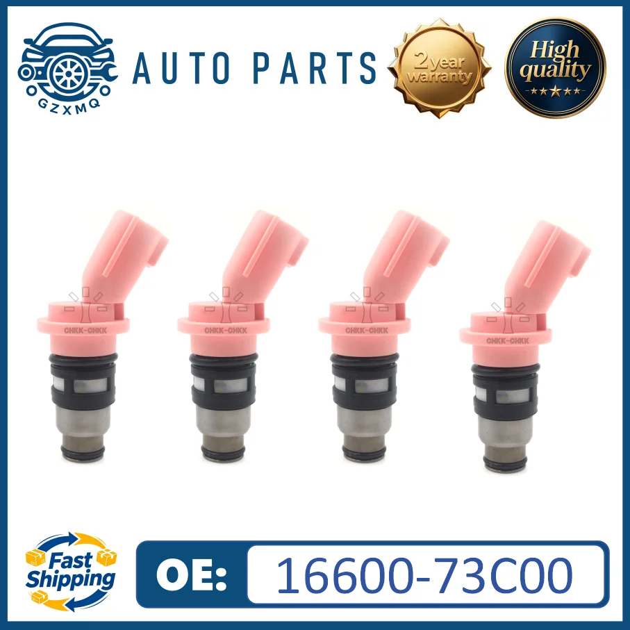 4pcs 16600-73C00 Fuel Injectors For Nissan Almera N15 Primera P11 Sunny N14 Y10 1.6L