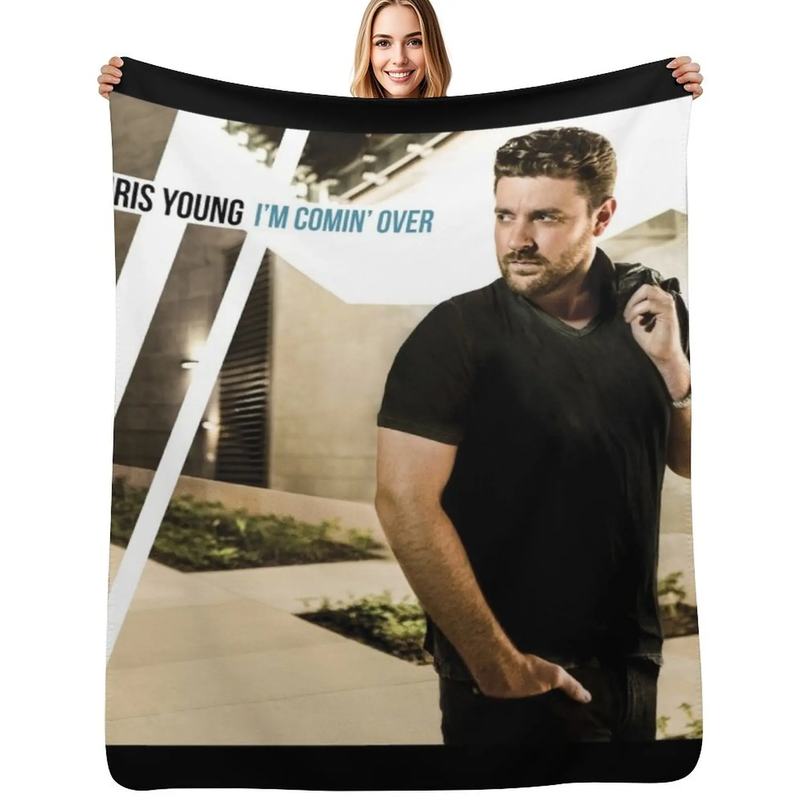 

Chris Young im comin over Throw Blanket Breathable Lightweight Blanket for Adults Kids