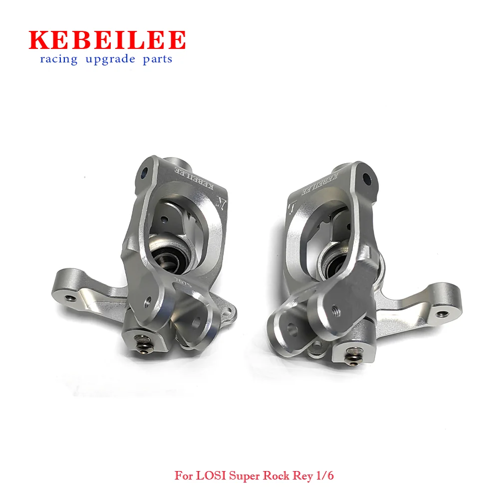 KEBEILEE CNC Alu7075 Front Spindle Knuckle+C Hub For LOSI Super Rock Rey 1/6 8S