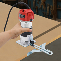 1/4'' Electric Hand Trimmer Wood Laminate Palm Router Joiner Tool 800W 30000RPM All Copper Wire Motor Precise Cutting Aluminum