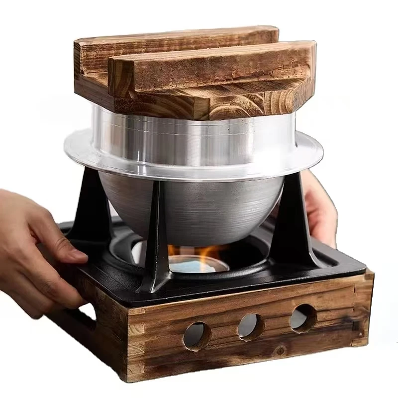 

Japanese Style Oolong Pot Alcohol Stove Rice Cooking Pot Camping Outdoor Rice Cooking Artifact Portable Rice Steaming