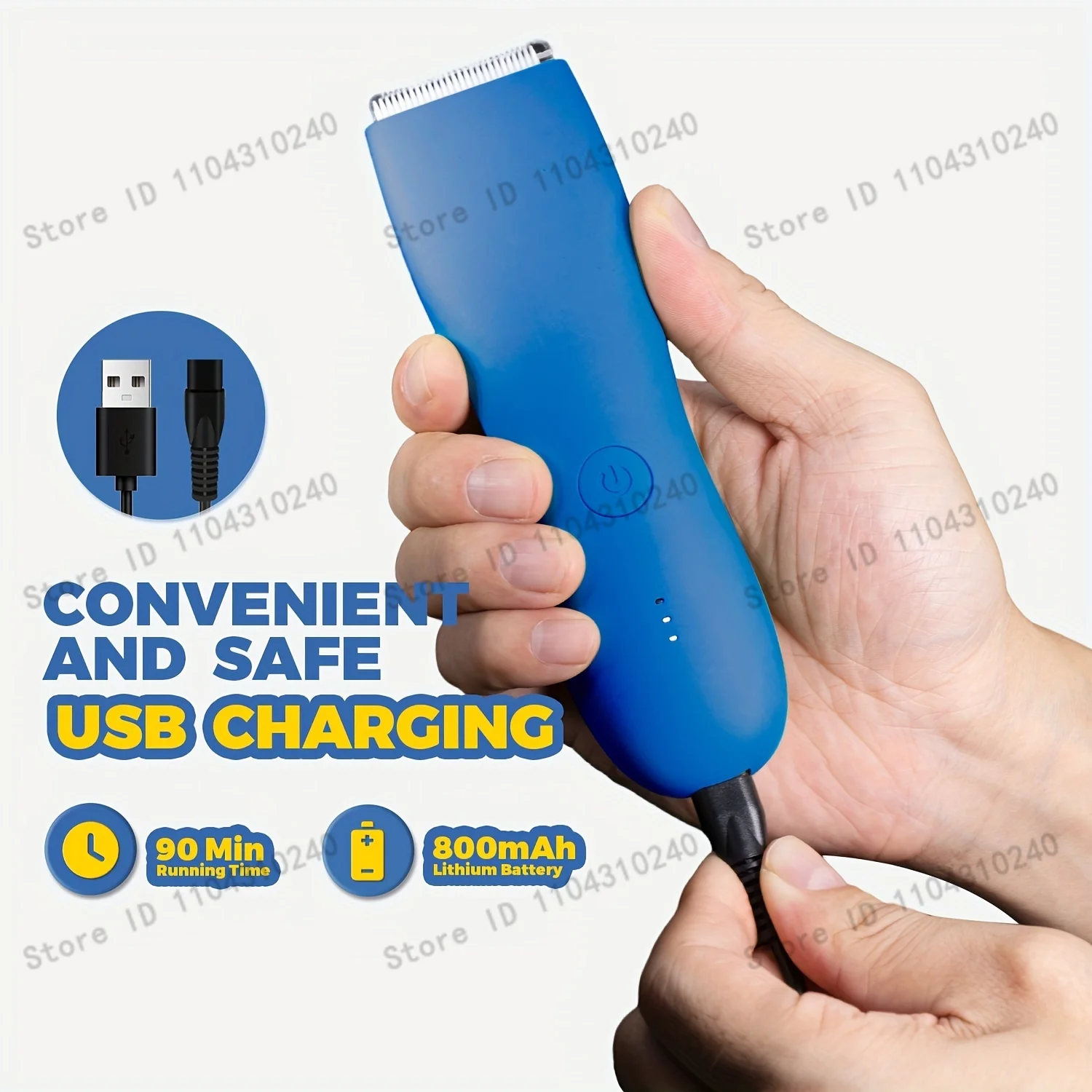 Professioneller Körperhaarschneider, Leistengegend- und Körper-Manscape-Trimmer für Männer, elektrischer Ball-Rasierer-Groomer, Schampflege-Clipper für Männer R – Detail 5