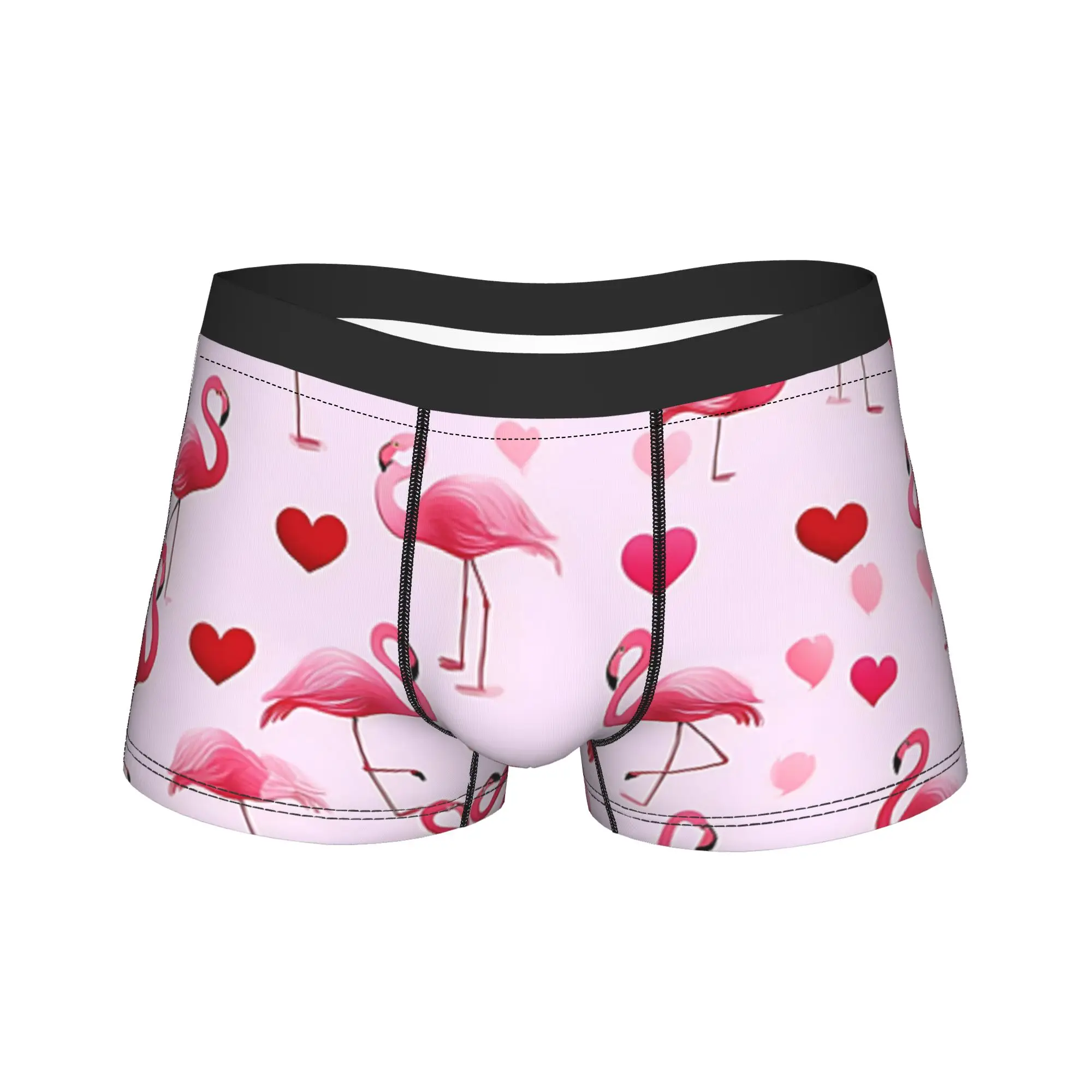 Red Heart Love Heart boyfriend Men Boxers Briefs Soft Underwear  Underpants