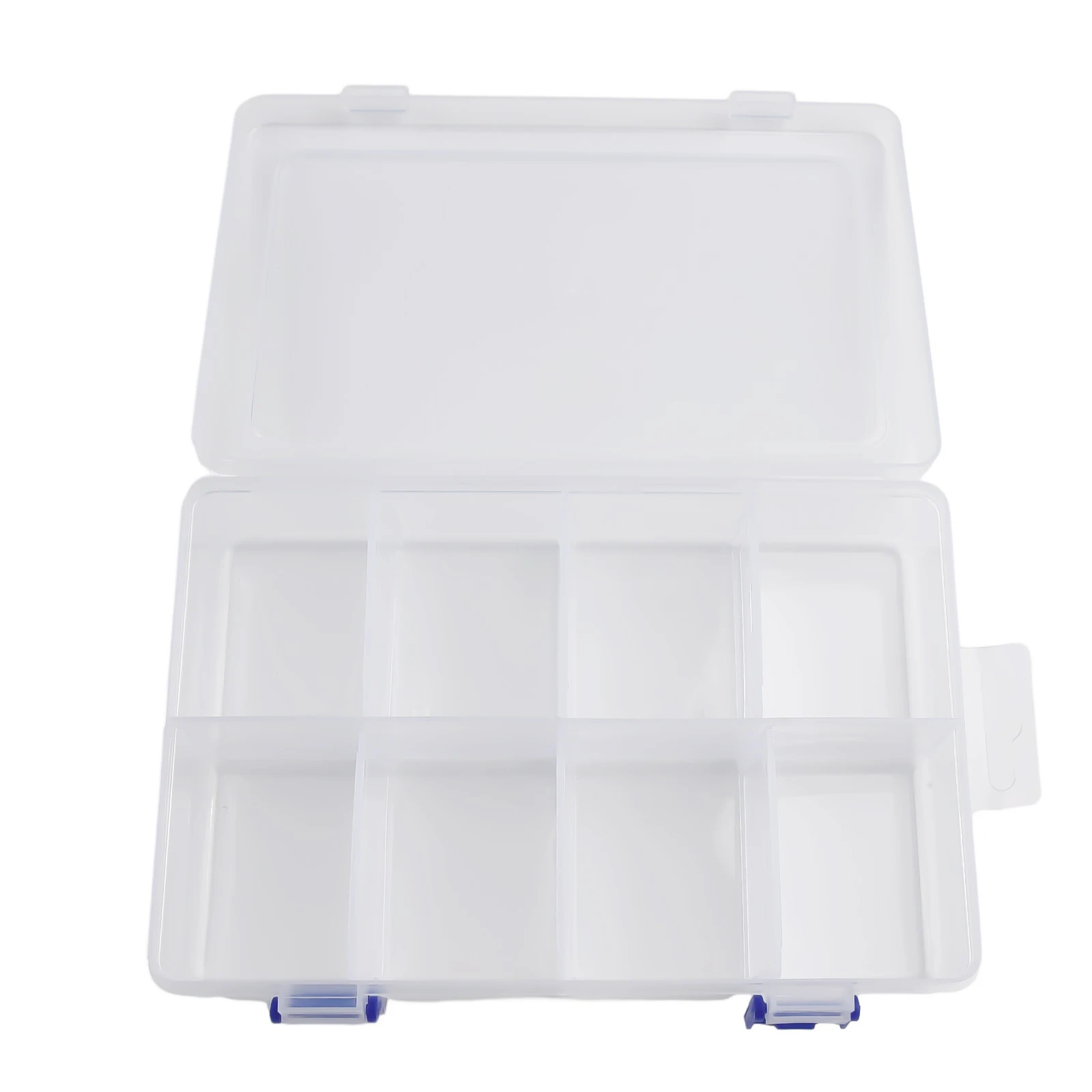 Transparent Storage Box Adjustable 8 Grids Compartment Plastic Storage Box Screw Holder Case Tools Packaging For Organizing
