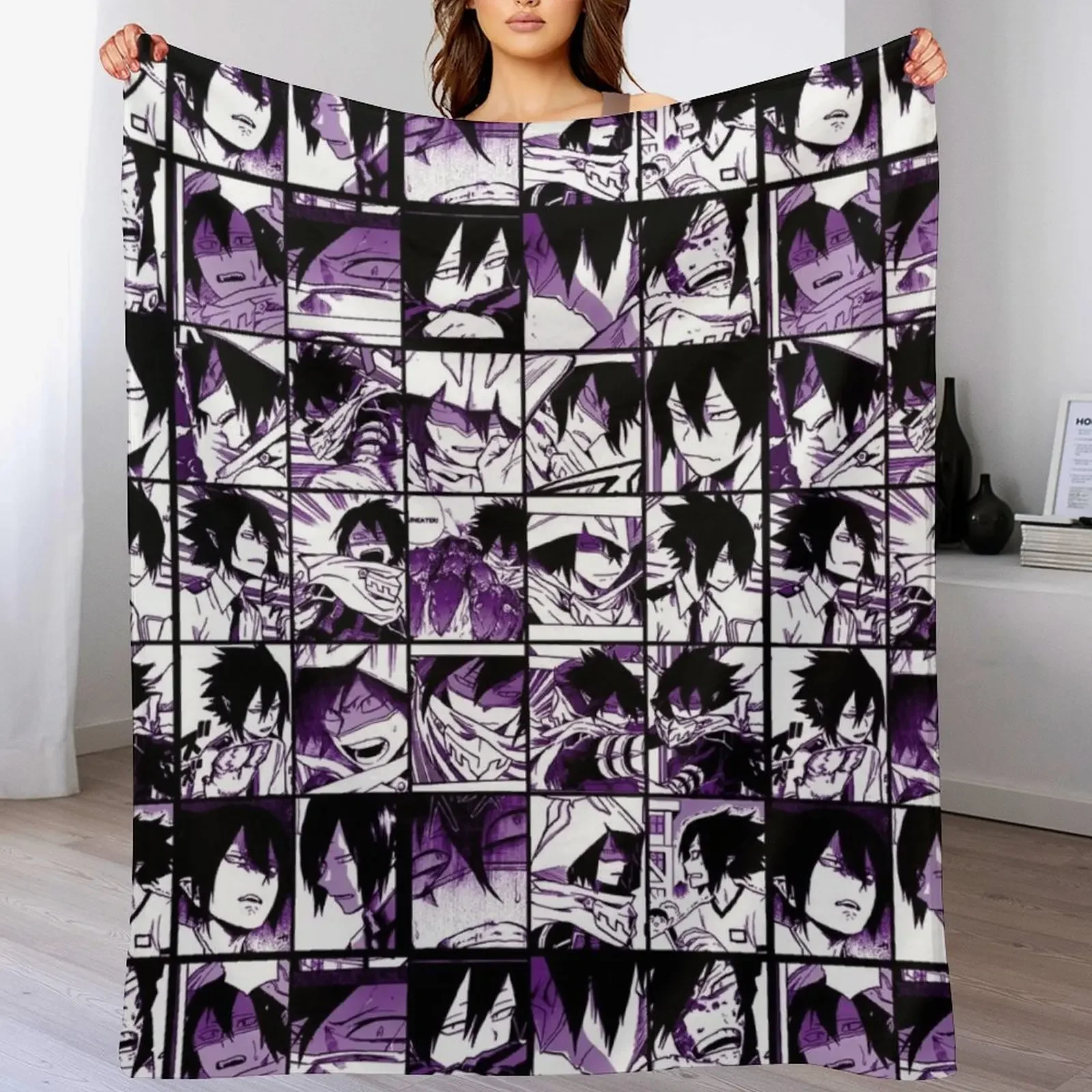 Tamaki Amajiki Collage color version Throw Blanket Plush Camping christmas decoration Furrys Blankets