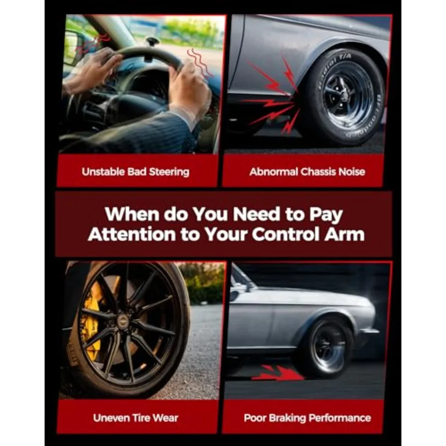 أذرع التحكم الأمامية السفلية اليسرى اليمنى مع مجموعة تعليق وصلة كروية لاستبدال 0512 فورد إسكيب مازدا تحية ميركوري مارين #4