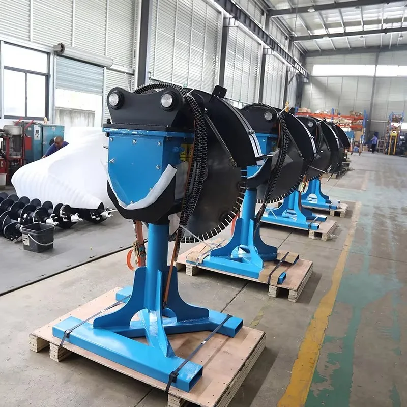 Rock Saw Attachment For Road Maintenance Stable Cutting Accessory For Construction Machinery Site