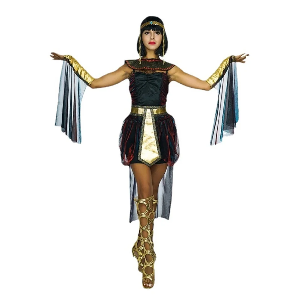 Costume de Cosplay d'Aleopatra dans les Prairies d'Egypte pour Femme, Tenue de Drame Moderne, Combinaison Sexy pour Halloween