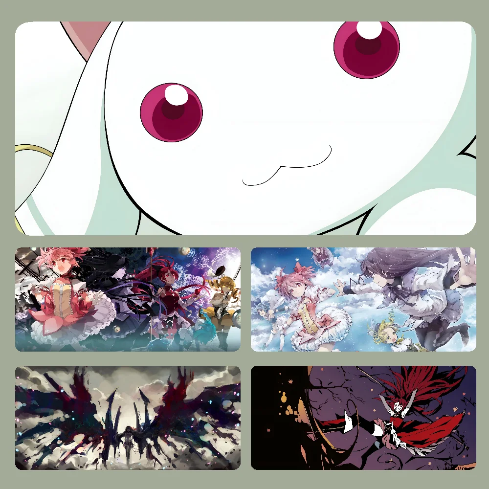 C-Cute P-Puella M-Magi Mousepad Large Computer Gaming Accessories MousePads Desk Mats Anti-slip Laptop Soft Mouse Pad