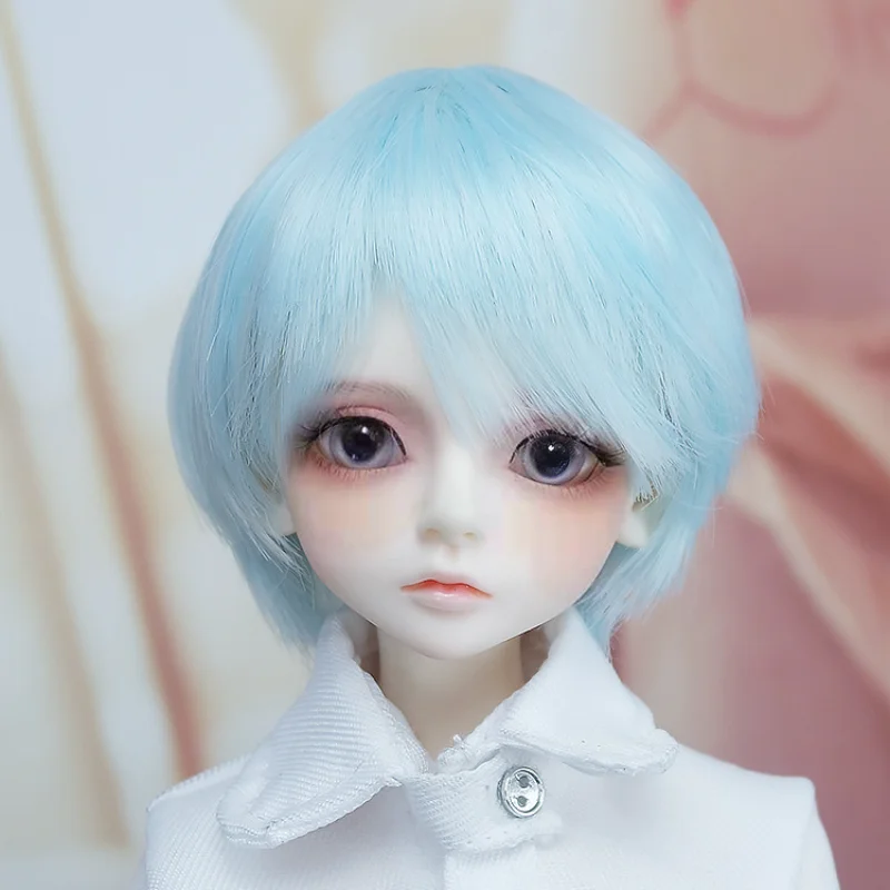 1/4 Bjd 인형 가발 머리 둘레 19-21cm 패션 브라운/핑크/블랙 헤어 인형 액세서리 아기 인형 드레스 장난감 선물