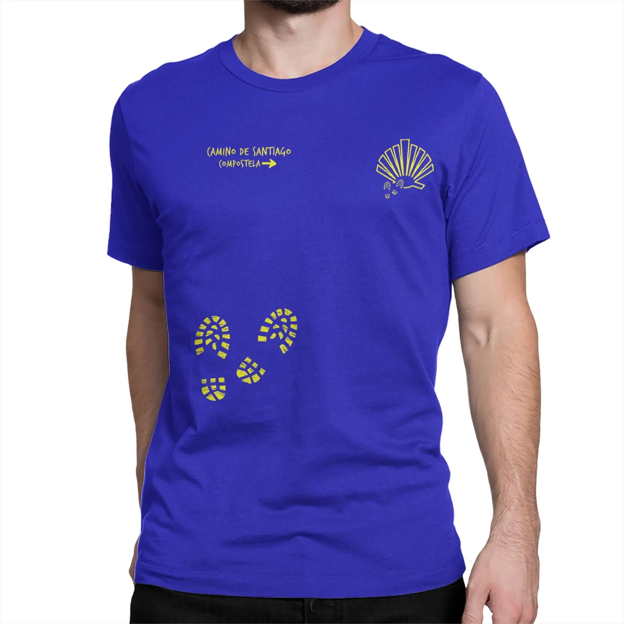 Men Women's El Camino De Santiago St James Way T Shirts  100% Cotton Clothes Novelty Crew Neck Tees Plus Size T-Shirts