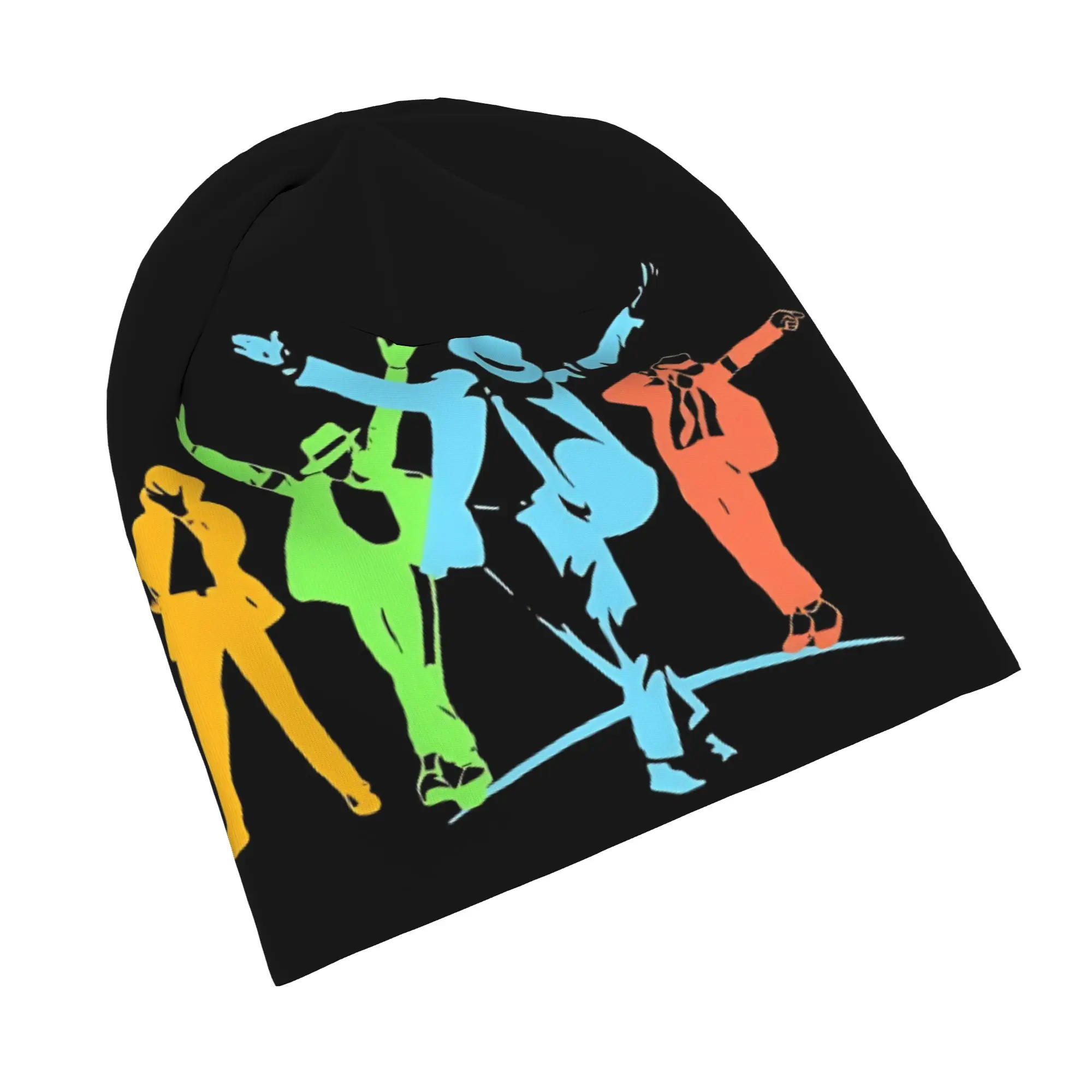 Neon Art MJ Cap Fashion Unisex Street Skullies Beanies Hats Spring Warm Multifunction Bonnet Hats